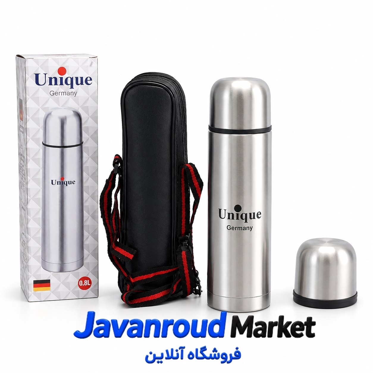 فلاسک 0.5 لیتری استیل یونیک (Unique) کاور دار